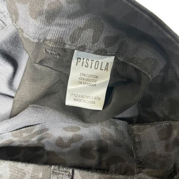 Pistola Wild Night Leopard Print Cropped Jeans Size 27 - Picture 11 of 14
